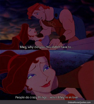 Sweet love quote from Disney’s animated movie Hercules.