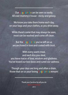 thank you poems for babysitters from a child