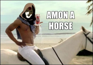 Amon from Legend of Korra...on a horse LOL. I'm just going to pin a ...