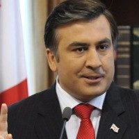 Mikheil Saakashvili During A Press Conference