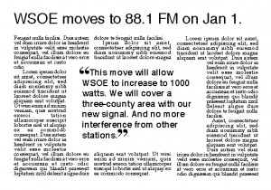 Pull quote with quote marks or other visual device.