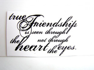 True Friendship Text Quote Stamp (Rubber Cling Mount Stamp) - Perfect ...