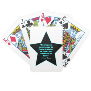 courage quotes bicycle playing cards