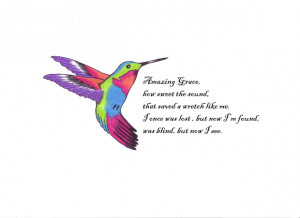 Cruzie's Hummingbird tattoo