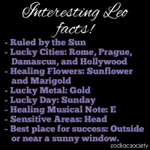 facts about leo | Zodiac Society – Interesting Leo Facts!