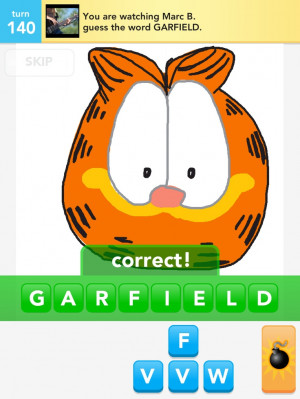 Garfield cat lasagna #drawsomething