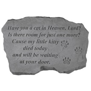 Have you a cat in Heaven, Lord? - Memorial Stone (PM4244)