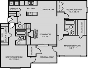 Dual Master Bedroom Floor Plans