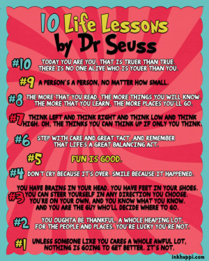 life lessons from dr seuss best quotes