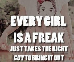 Freaky Tumblr Quotes Freaky girl