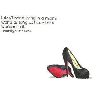 Marilyn Monroe Quote, 8x10 Art Typography Print, Christian Louboutin ...