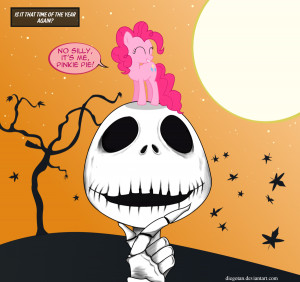 Is it Halloween? - Jack Skellington and Pinkie Pie by DiegoTan