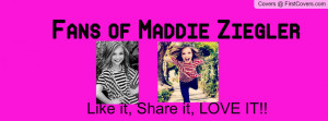Fans of Maddie Ziegler Fan Page Cover for Facebook!! Facebook ...