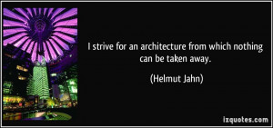 strive for an architecture from which nothing can be taken away ...