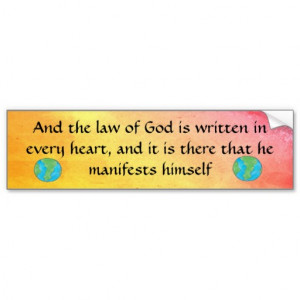 Quaker Quote bumper sticker