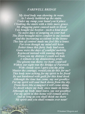 pet loss sympathy poems source http winstoncrogers net pet loss poetry ...