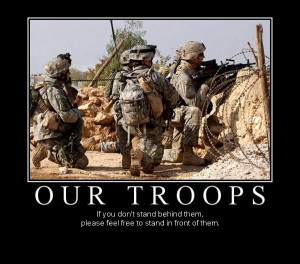 Our Troops Motivational Poster
