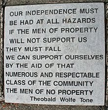 Flagstone at the Grave of Wolfe Tone