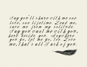 ... Of The Opera Quotes All I Ask Of You All i ask of you: phantom of