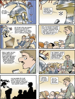 Either/Or Fallacy . Writer pretends only two choices exist.