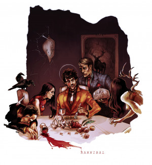 fan art hannibal hannibal lecter will graham nbc hannibal hannigram ...