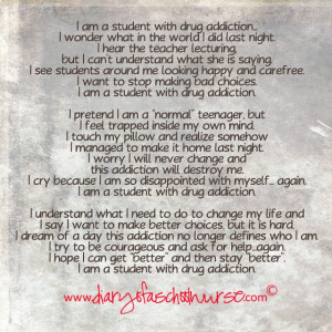 POEM: I am a student with drug addiction...
