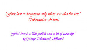 First Love Quotes and Sayings