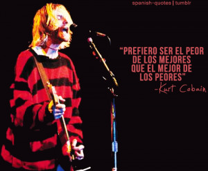 Imágenes cob frases de Kurt Cobain Nirvana