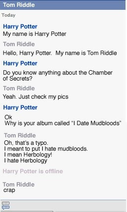 If Tom Riddle had an online diary