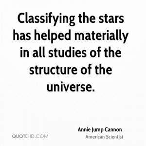 Classifying the stars has helped materially in all studies of the ...