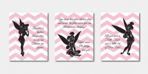 Disney Set of 3 Fairy Quotes TInkerbell by SusanNewberryDesigns, $42 ...
