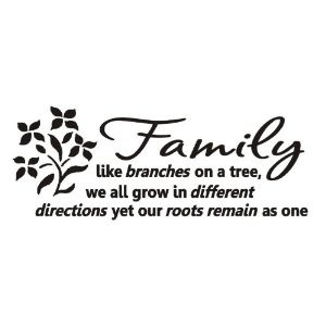 family like branches on a tree vinyl wall lettering stickers quotes ...