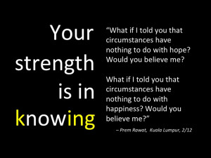 Your Strength is in Knowing
