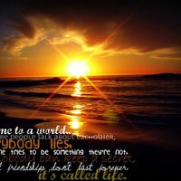 Life Quotes Lie Sunset Cute...