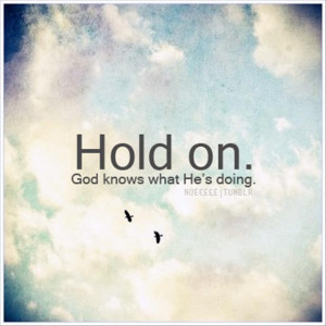 hold on quote
