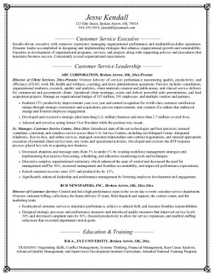 Good resume objective examples for customer service Rindalslist ...