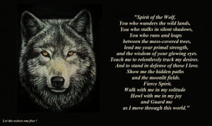 Spirit of the Wolf ... Walk with me in my solitude Howl with me in my ...