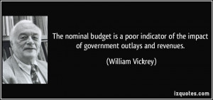 The nominal budget is a poor indicator of the impact of government ...