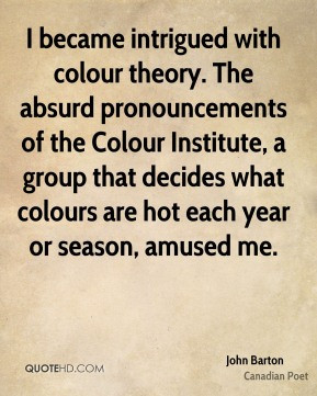intrigued with colour theory. The absurd pronouncements of the Colour ...