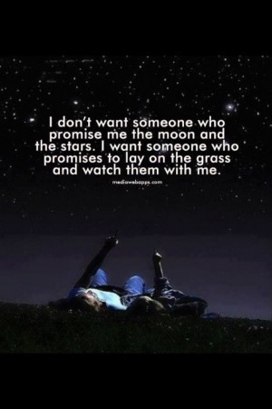 Laying on a blanket counting the stars with the person you love ...