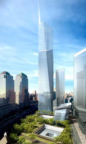 Construction began today on the Freedom Tower, which will be built at ...