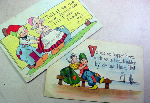 am in love with these leather postcards! I bought them to cut them ...