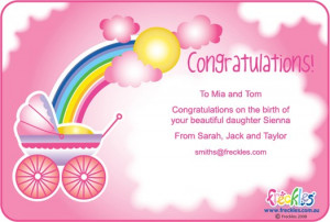 Congratulations On Baby Girl Messages