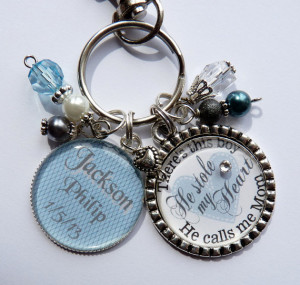 There's this boy he stole my heart he calls me mom gift keychain, New ...