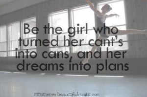 Motivational quote for girls