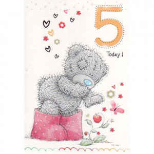 5th Birthday Me to You Bear Card
