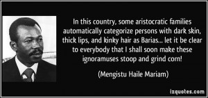 In this country, some aristocratic families automatically categorize ...