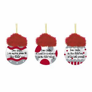Ohio State University Team Sayings Christmas Ornaments