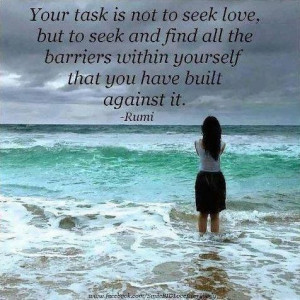 Break down the #barriers. #Rumi #Quote