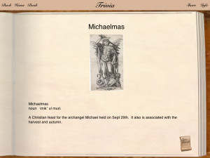 Swipe left and right to browse the trivia and terms. These are also ...